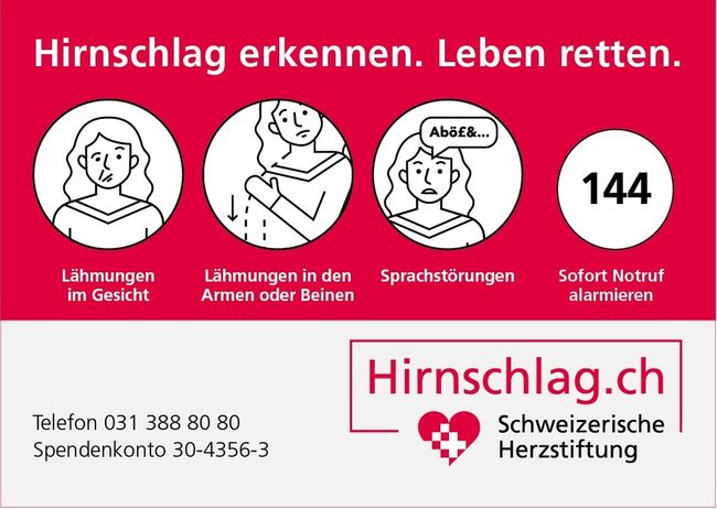 Füllerinserat Hirnschlag