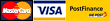MasterCard, VISA, PostFinance